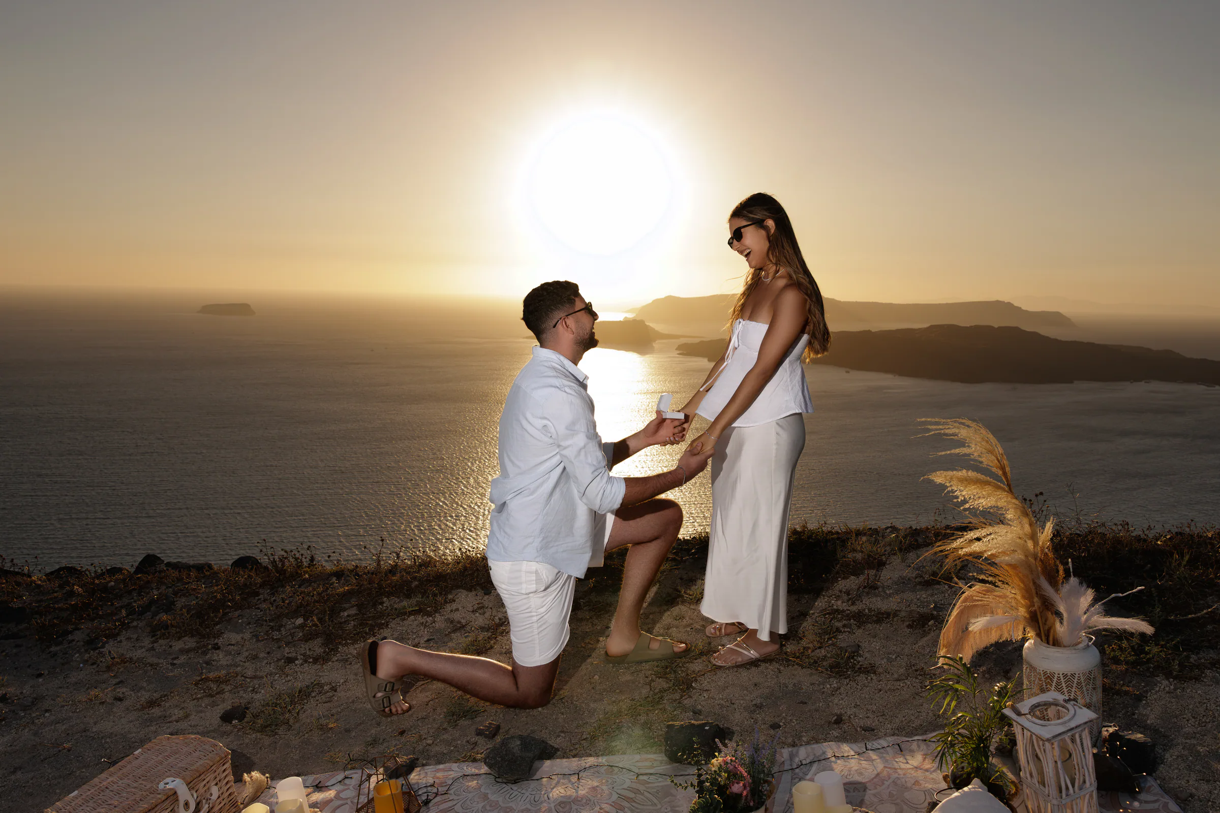 Santorini Proposal Photographer & Photoshoot | Volaeri